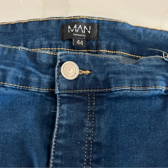 Boohoo Man Blue Denim Jeans Size 44 - Picture 3 of 4